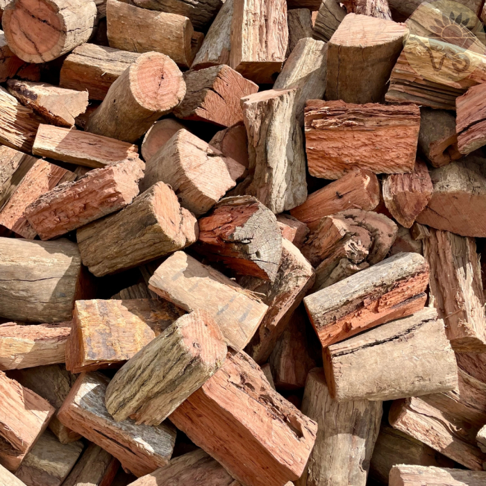 Seasoned firewood ready for delivery